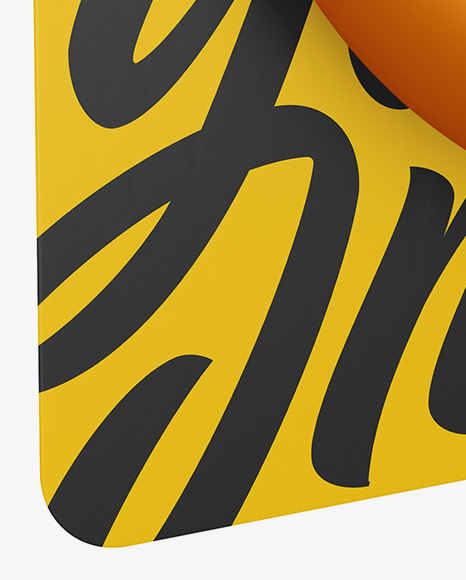 Matte Rubber Hand Grip Mockup - Half Side View