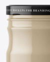 Glossy Ceramic Jam Jar Mockup Glossy Ceramic Jam Jar Mockup