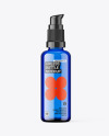 Blue Airless Pump Bottle Mockup Blue Airless Pump Bottle Mockup