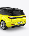 Crossover SUV Mockup - Back Half Side View