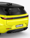 Crossover SUV Mockup - Back Half Side View