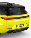 Crossover SUV Mockup - Back Half Side View