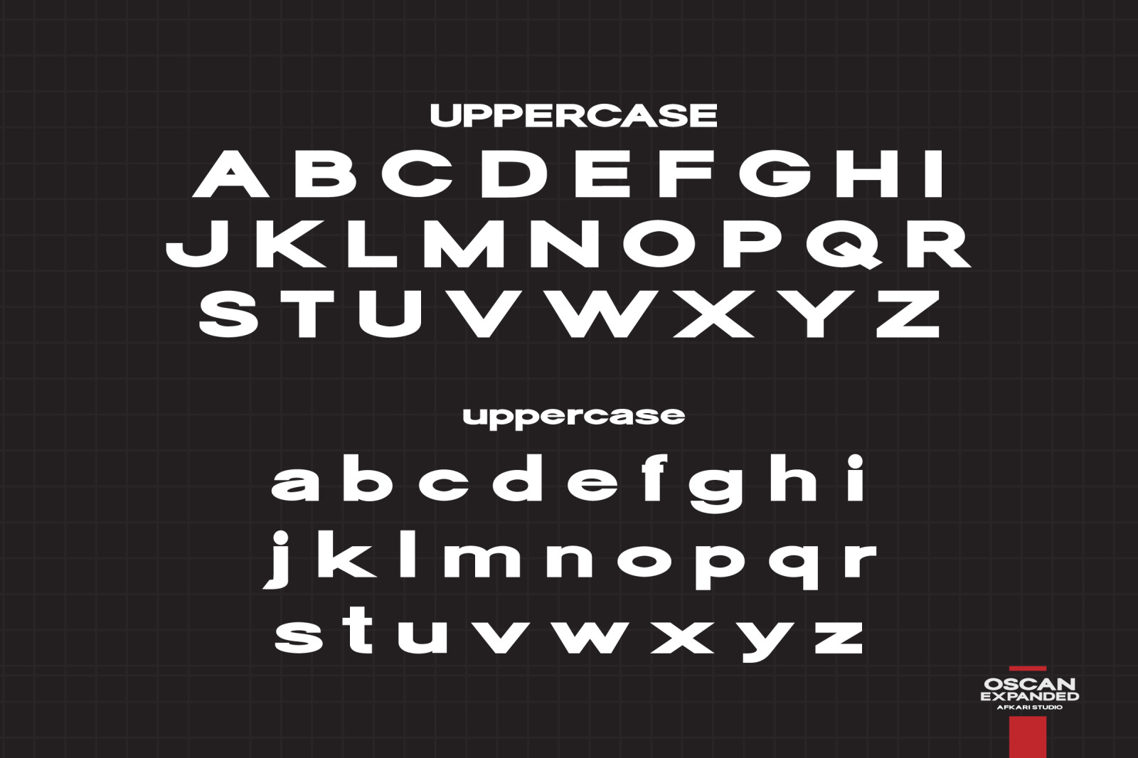 Oscan Expanded - Display Sans Serif Font Oscan Expanded - Display Sans Serif Font