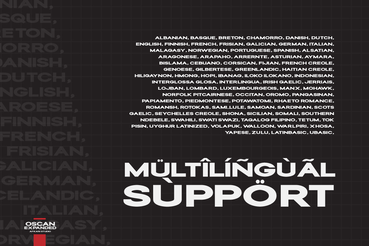 Oscan Expanded - Display Sans Serif Font Oscan Expanded - Display Sans Serif Font