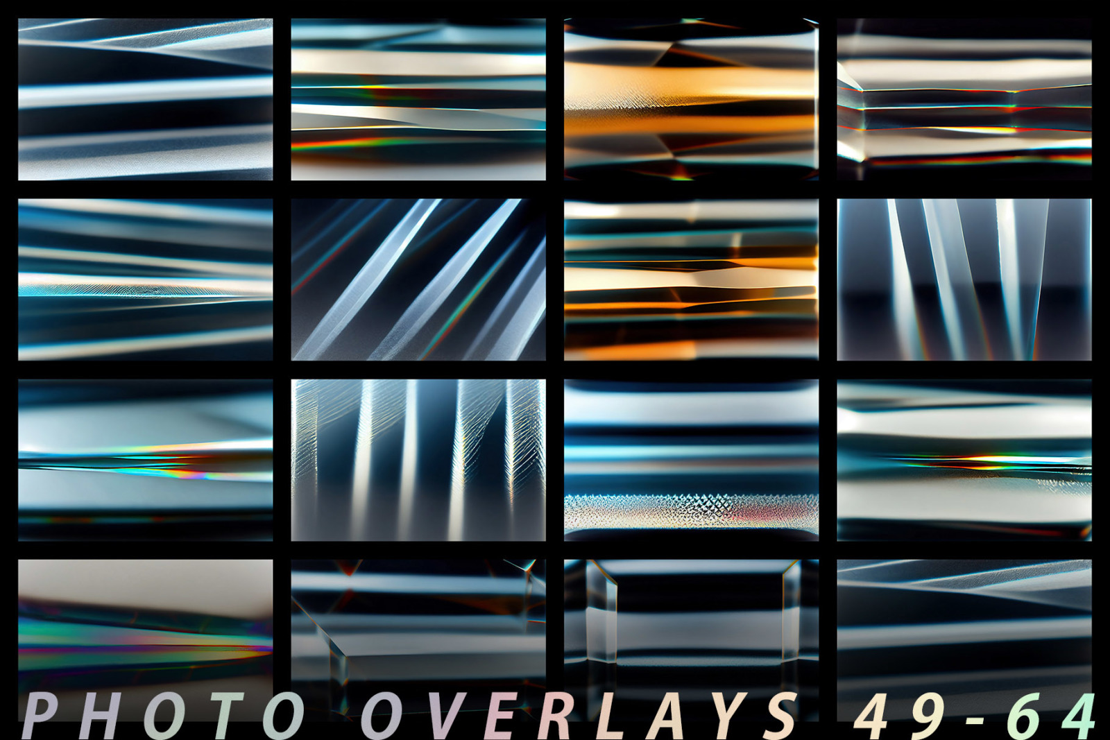 80 Glass Reflection Photo Overlays