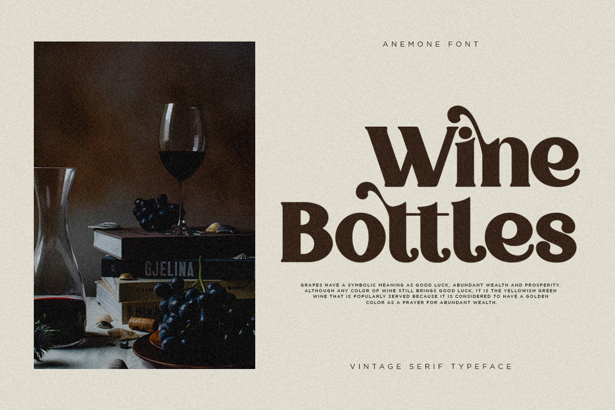 Anemone | Vintage Serif Anemone | Vintage Serif