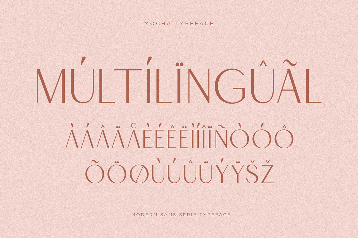 Mocha | Modern Display Sans