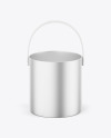 Metallic Bucket Mockup