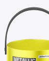 Metallic Bucket Mockup