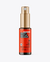 Amber Glass Spray Bottle Mockup