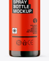 Amber Glass Spray Bottle Mockup