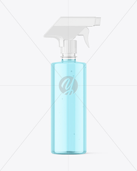 Clear Spray Bottle Mockup