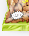 Plastic Bag with Almonds Mockup