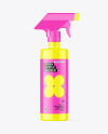 Glossy Spray Bottle Mockup