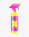 Glossy Spray Bottle Mockup