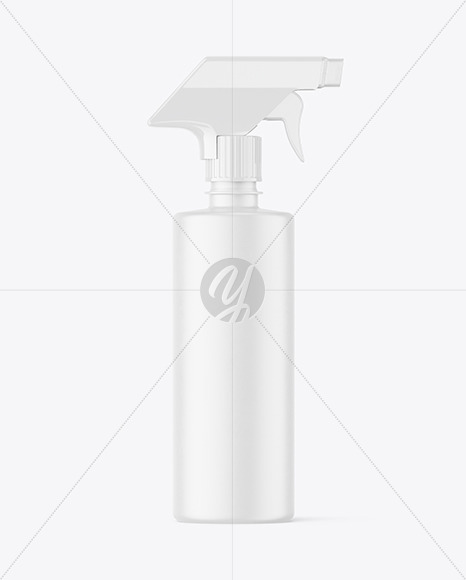 Matte Spray Bottle Mockup