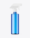 Blue Spray Bottle Mockup