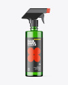 Green Spray Bottle Mockup