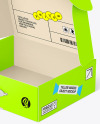 Opened Cardboard Mailing Box Mockup