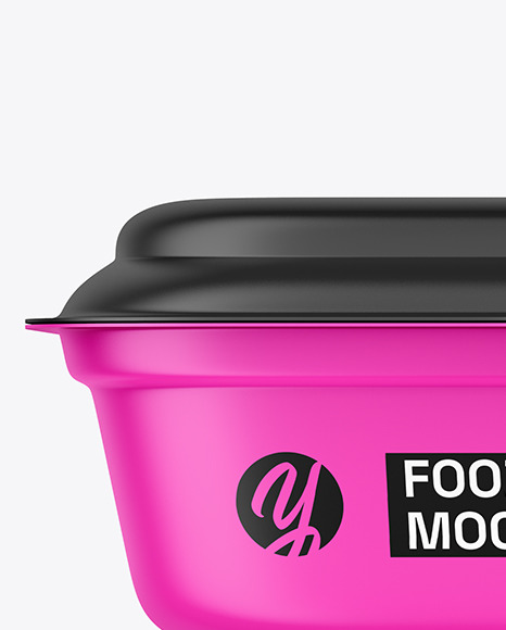 Matte Paper Food Tray Mockup