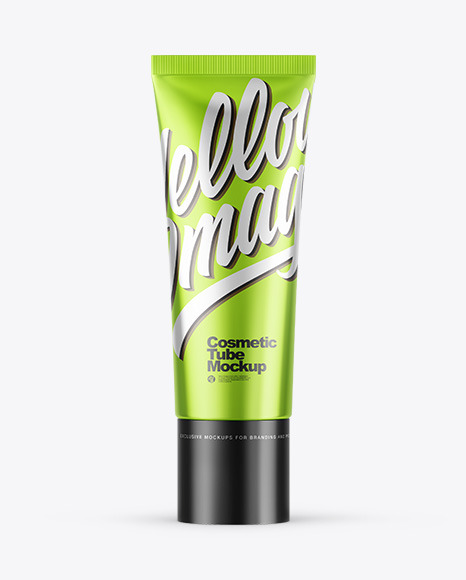 Metallic Cosmetic Tube Mockup