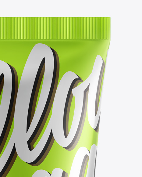 Metallic Cosmetic Tube Mockup