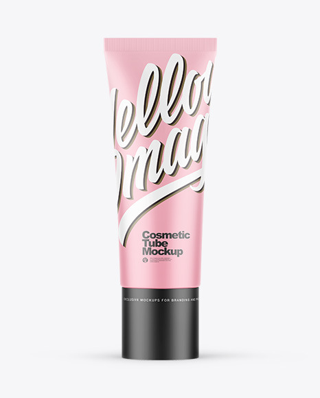 Matte Cosmetic Tube Mockup