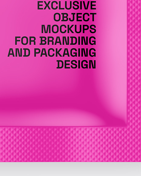 Glossy Sachet Mockup