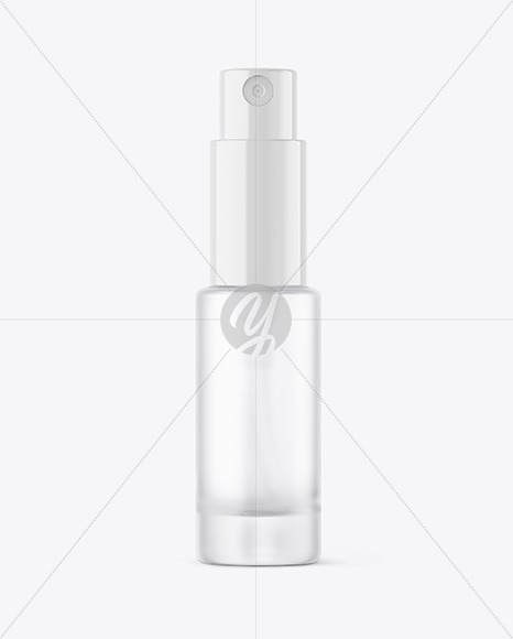 Frosted Glass Spray Bottle Mockup