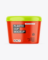 Glossy Plastic Cup Mockup