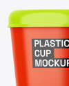 Glossy Plastic Cup Mockup