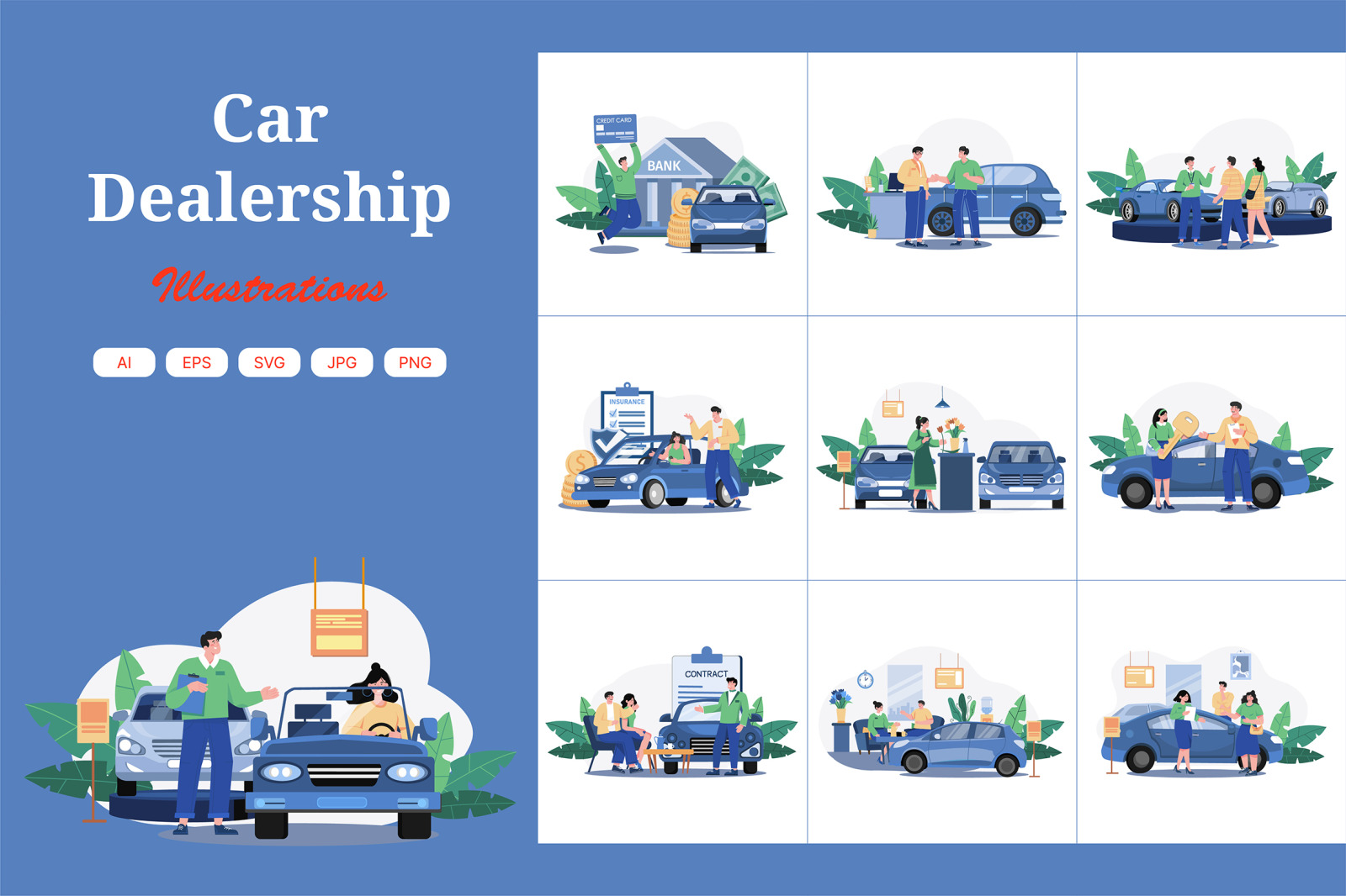 M550_Car Dealership Illustrations_Part 01 M550_Car Dealership Illustrations_Part 01