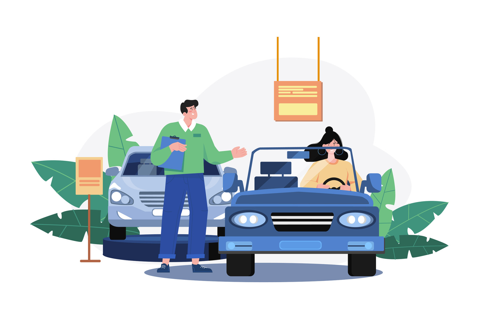 M550_Car Dealership Illustrations_Part 01 M550_Car Dealership Illustrations_Part 01