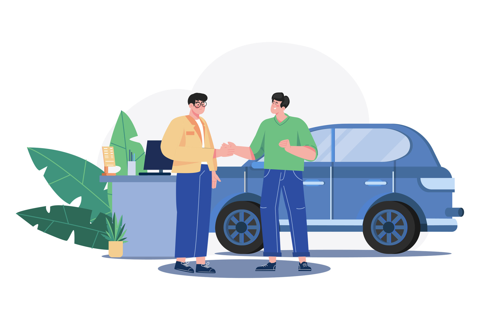 M550_Car Dealership Illustrations_Part 01 M550_Car Dealership Illustrations_Part 01