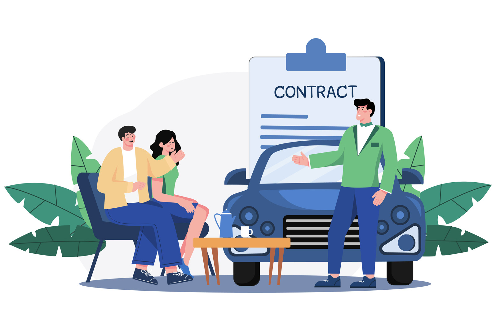 M550_Car Dealership Illustrations_Part 01 M550_Car Dealership Illustrations_Part 01