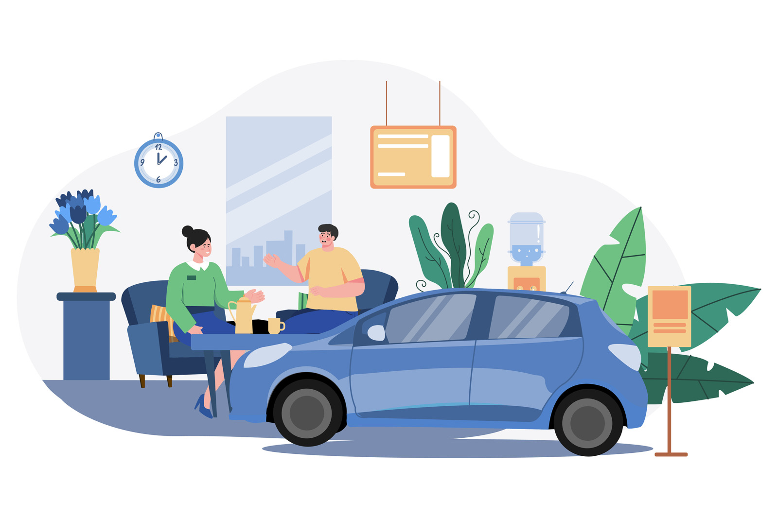 M550_Car Dealership Illustrations_Part 01 M550_Car Dealership Illustrations_Part 01