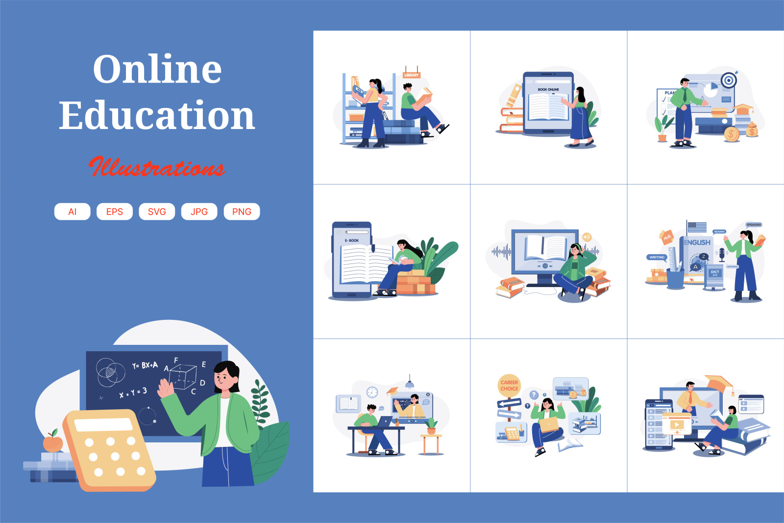 M551_Online Education Illustration_Part 01