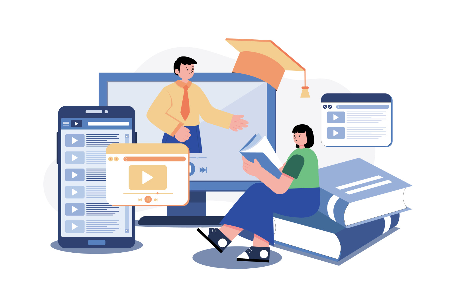 M551_Online Education Illustration_Part 01 M551_Online Education Illustration_Part 01