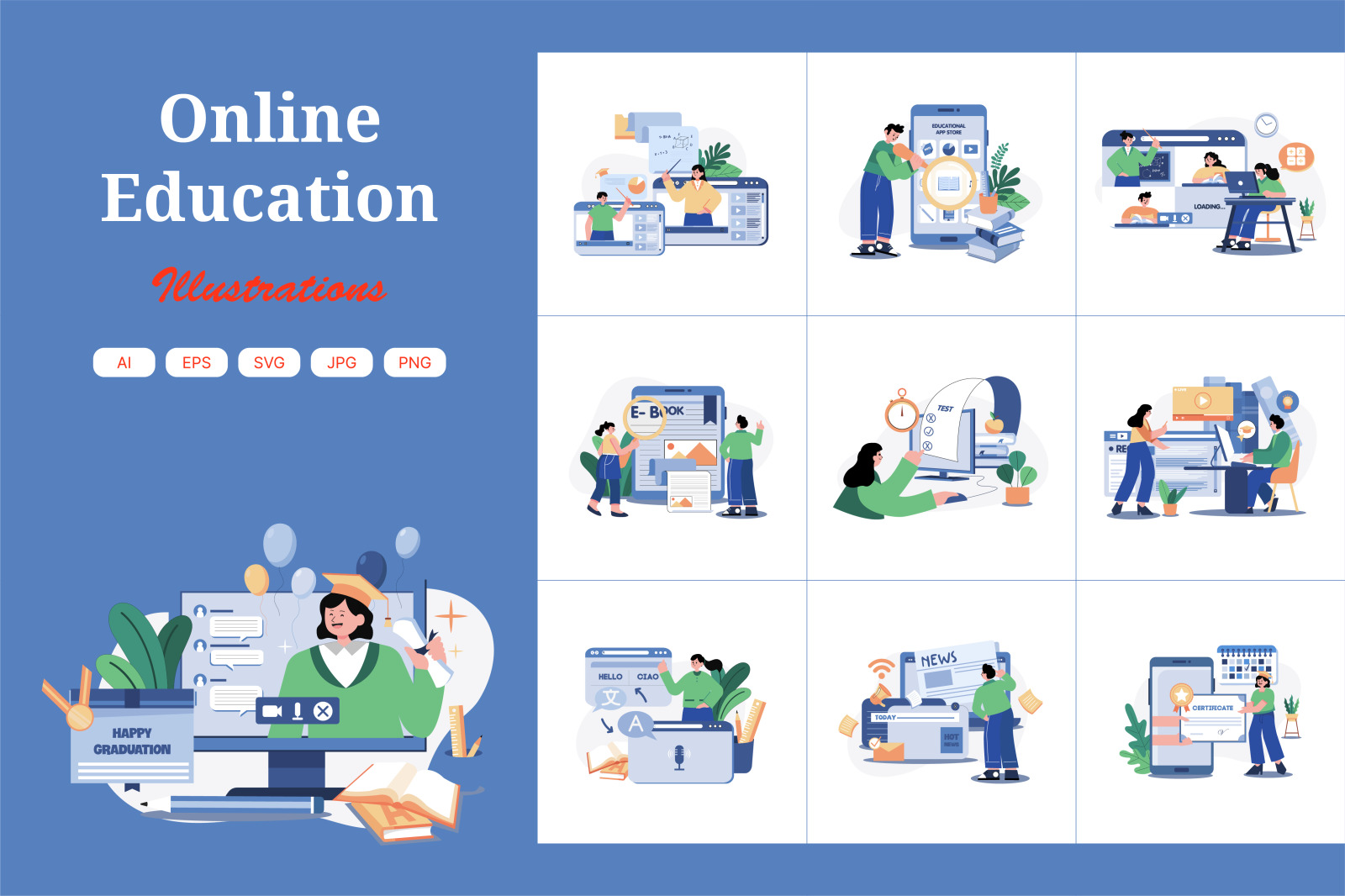 M551_Online Education Illustration_Part 02