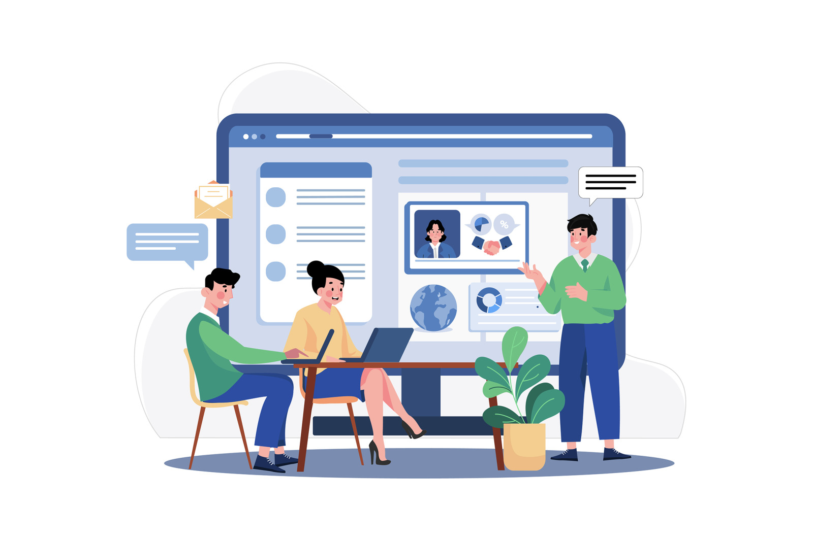 M553_Remote Work Illustration_Part 01 M553_Remote Work Illustration_Part 01