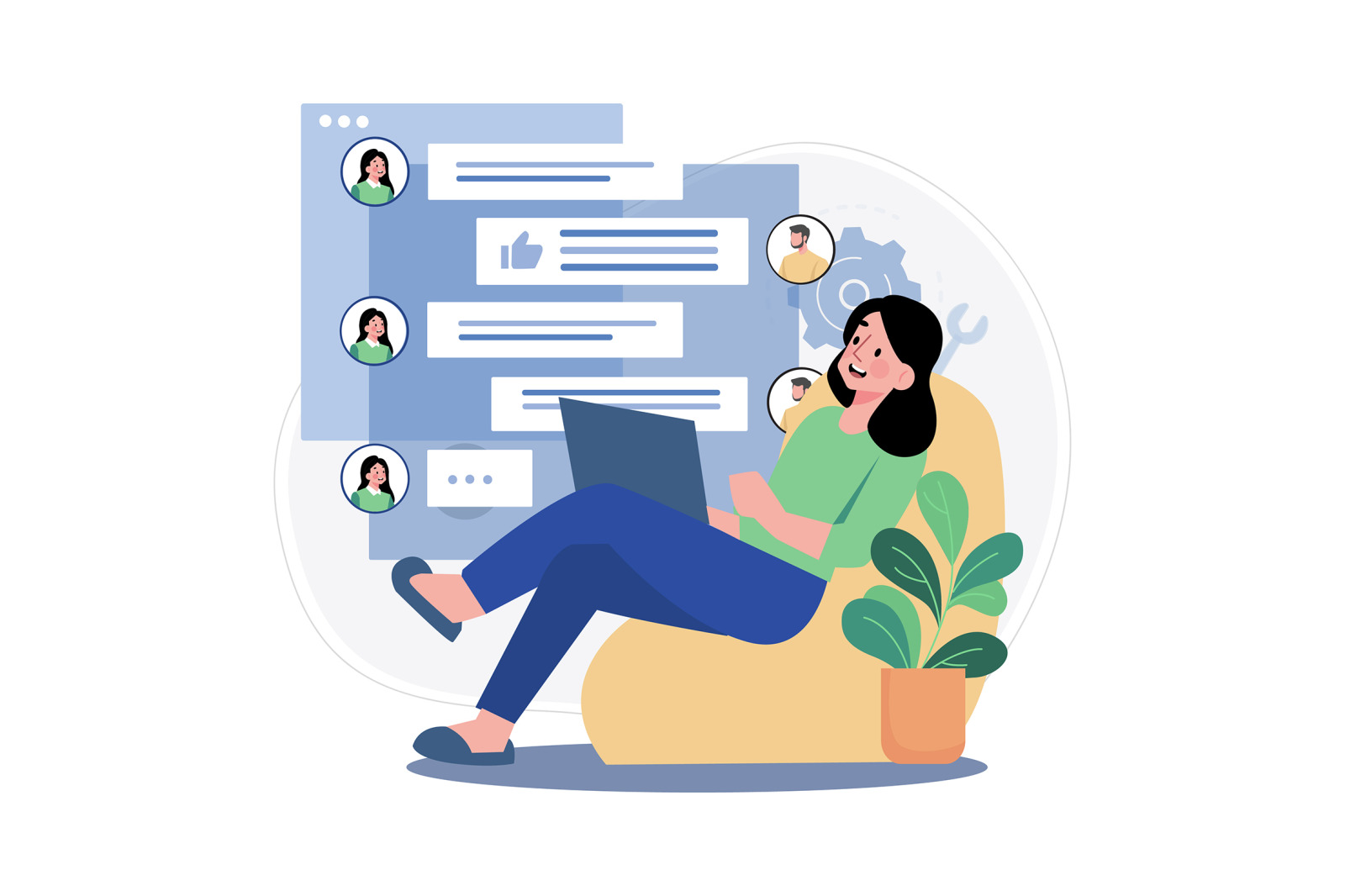 M553_Remote Work Illustration_Part 01 M553_Remote Work Illustration_Part 01