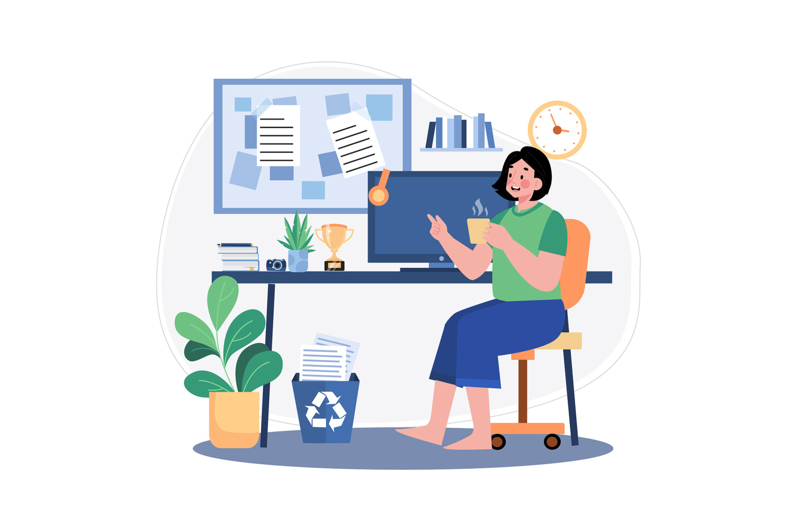 M553_Remote Work Illustration_Part 02 M553_Remote Work Illustration_Part 02