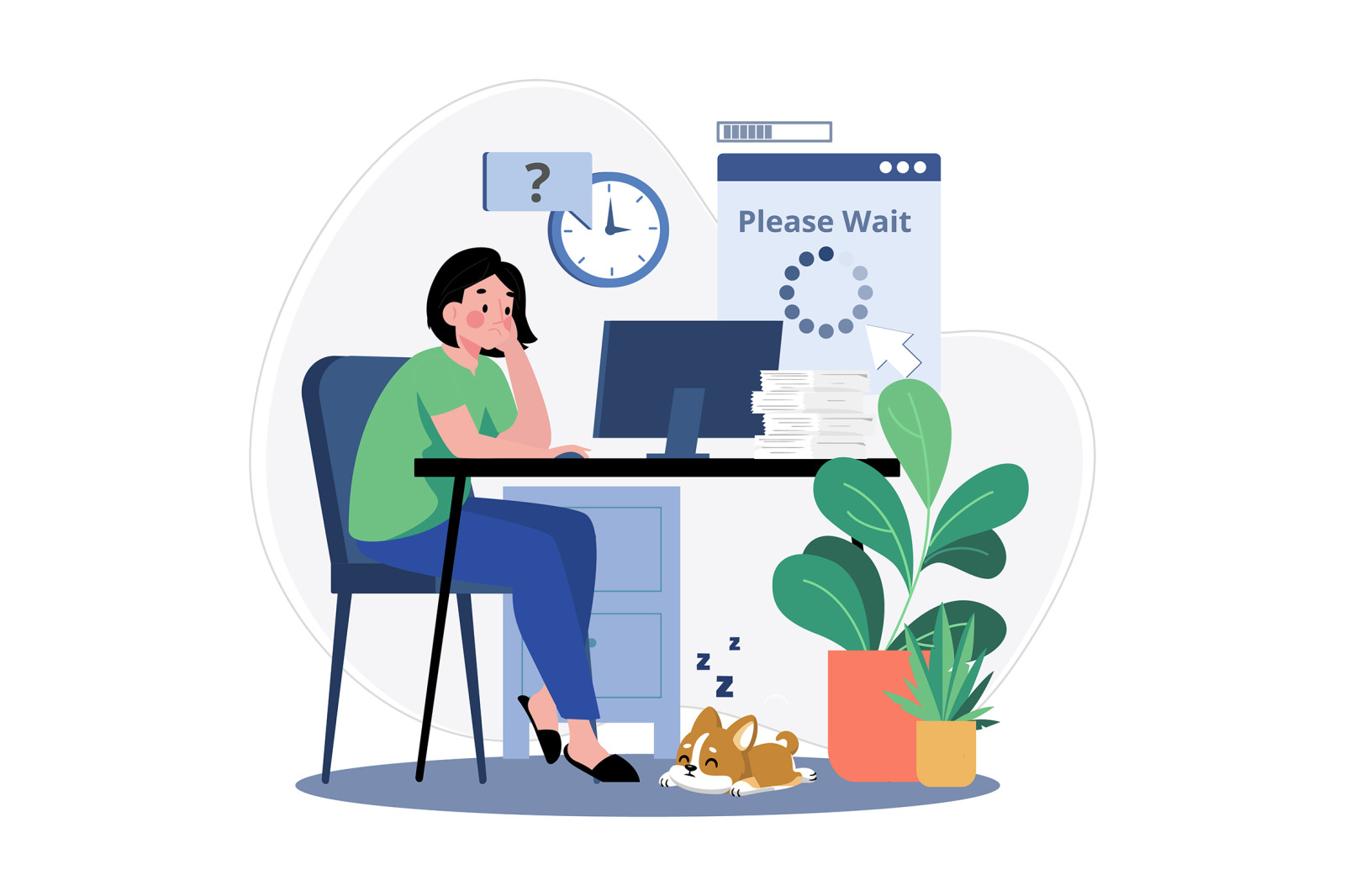 M553_Remote Work Illustration_Part 02 M553_Remote Work Illustration_Part 02