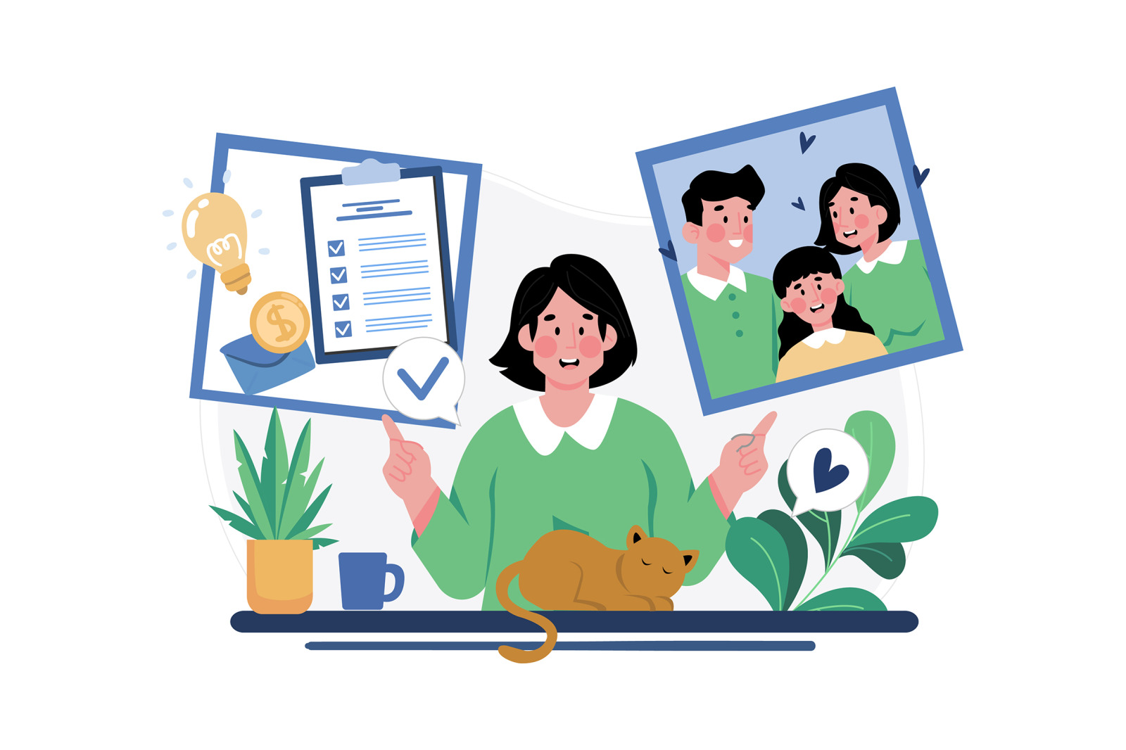 M553_Remote Work Illustration_Part 02 M553_Remote Work Illustration_Part 02