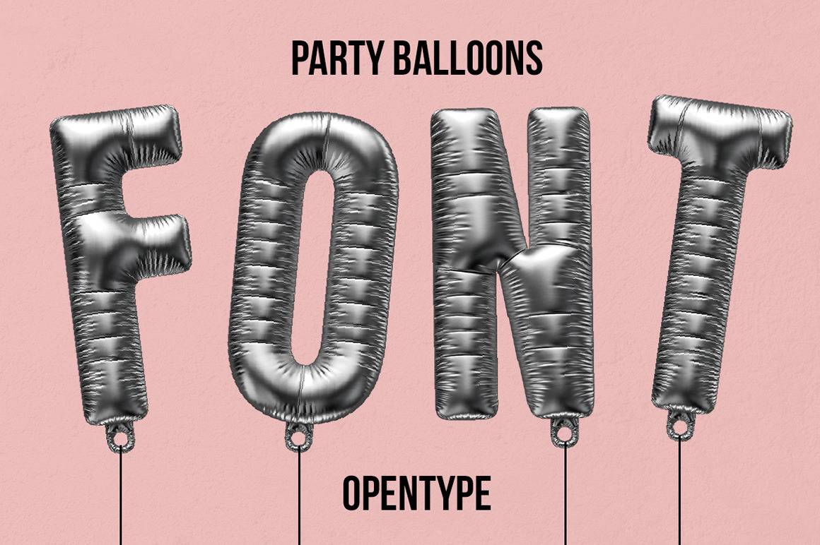 Party Balloons Font Party Balloons Font