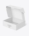 Opened Kraft Mailing Box Mockup