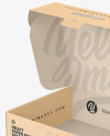 Opened Kraft Mailing Box Mockup