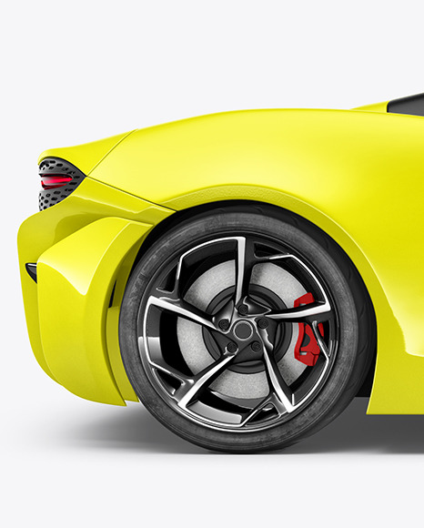 Sport Car Mockup - Side View