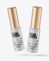 Two Matte Spray Bottles Mockup Two Matte Spray Bottles Mockup