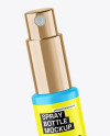 Two Matte Spray Bottles Mockup Two Matte Spray Bottles Mockup